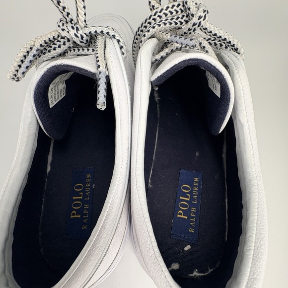 Polo Ralph Lauren Sneakers Mens 9D White Faxon Low Preppy Streetwear - Picture 6 of 9